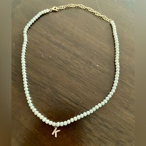 Ring Concierge Pearl + Pave Initial Chocker